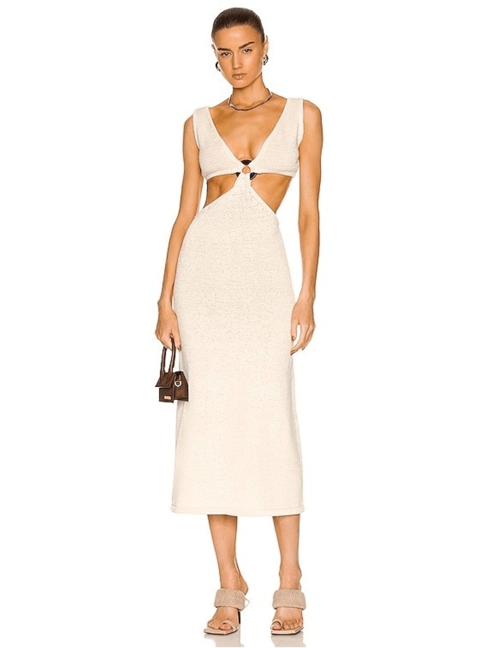 Cult Gaia Bank Knit Midi Dress